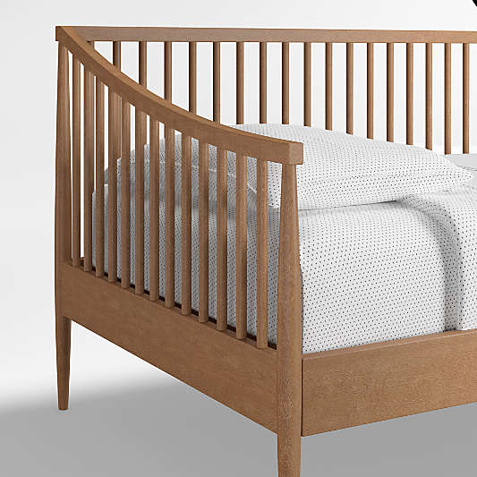 Hampshire Natural Brown Wood Spindle Kids Daybed