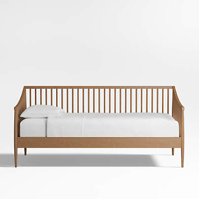 Hampshire Natural Brown Wood Spindle Kids Daybed