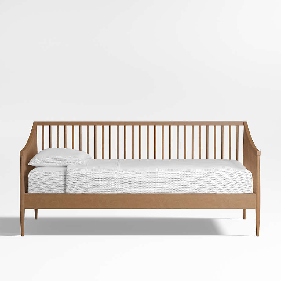 Hampshire Natural Brown Wood Spindle Kids Daybed + Reviews Crate & Kids