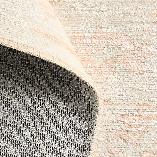 Hana Pink Floral Washable Area Rug