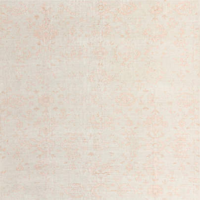 Hana Pink Floral Washable Kids 12"x18" Rug Swatch