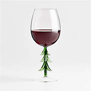 Hand-Blown Christmas Tree Icon 13.5-oz. Wine Glass
