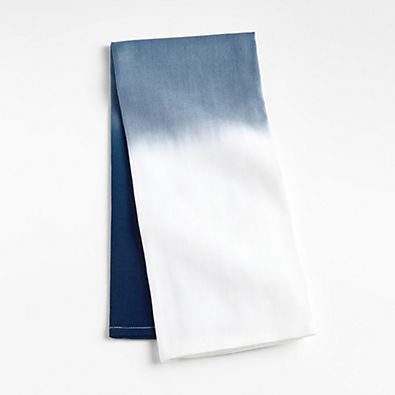 View Blue Hand Dip-Dyed Dish Towel details