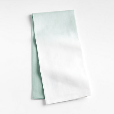 View Mint Hand Dip-Dyed Dish Towel details
