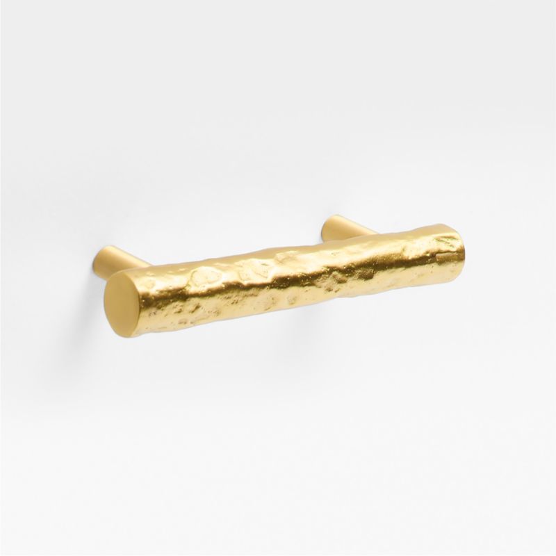 Forged 3" Brushed Brass Cabinet Pull - image 0 of 5