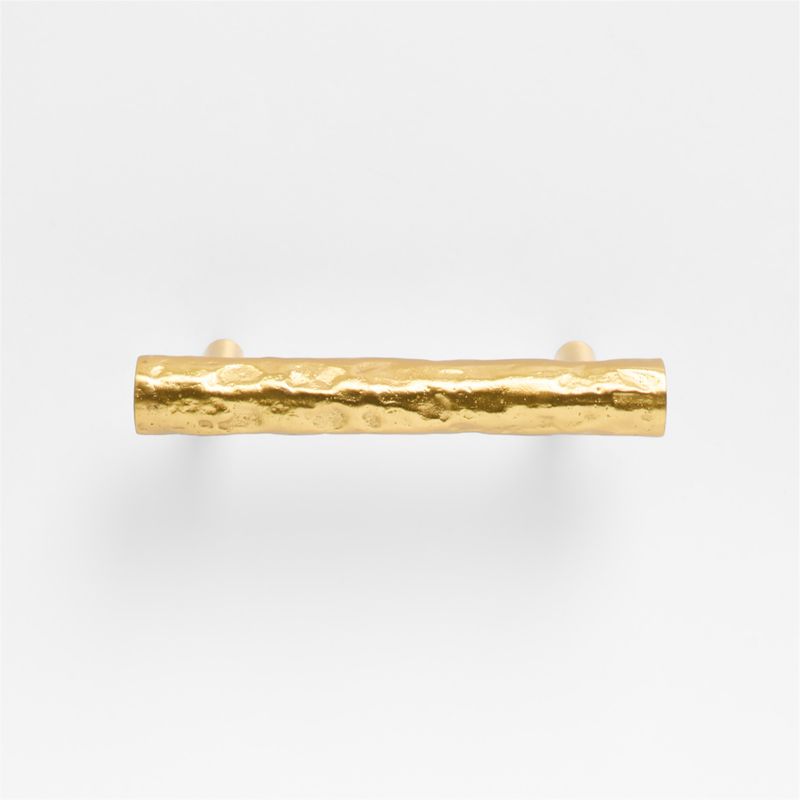 Forged 3" Brushed Brass Cabinet Pull - image 4 of 5