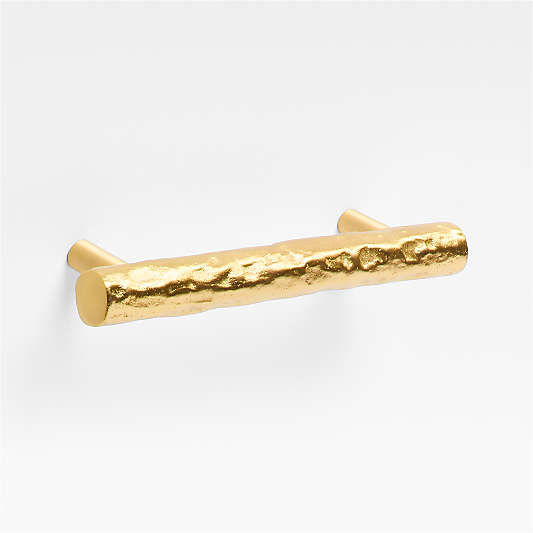 Forged Brushed Brass Cabinet Pulls