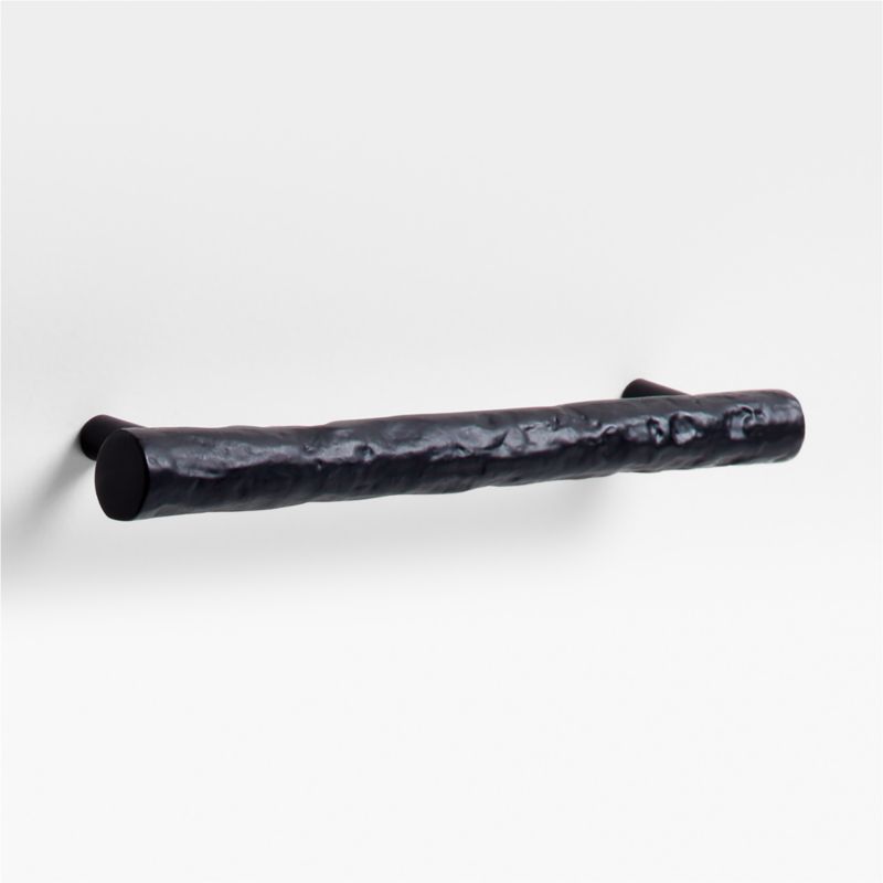 Modern 4" Flat-End Matte Black Cabinet Drawer Bar Pull