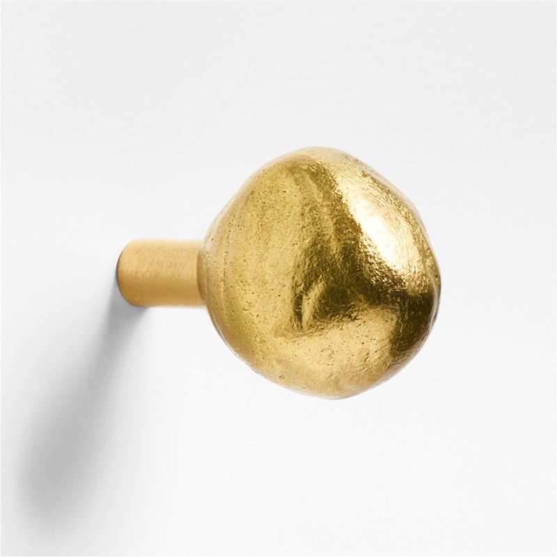 Forged Brushed Brass Cabinet Knob - image 0 of 5