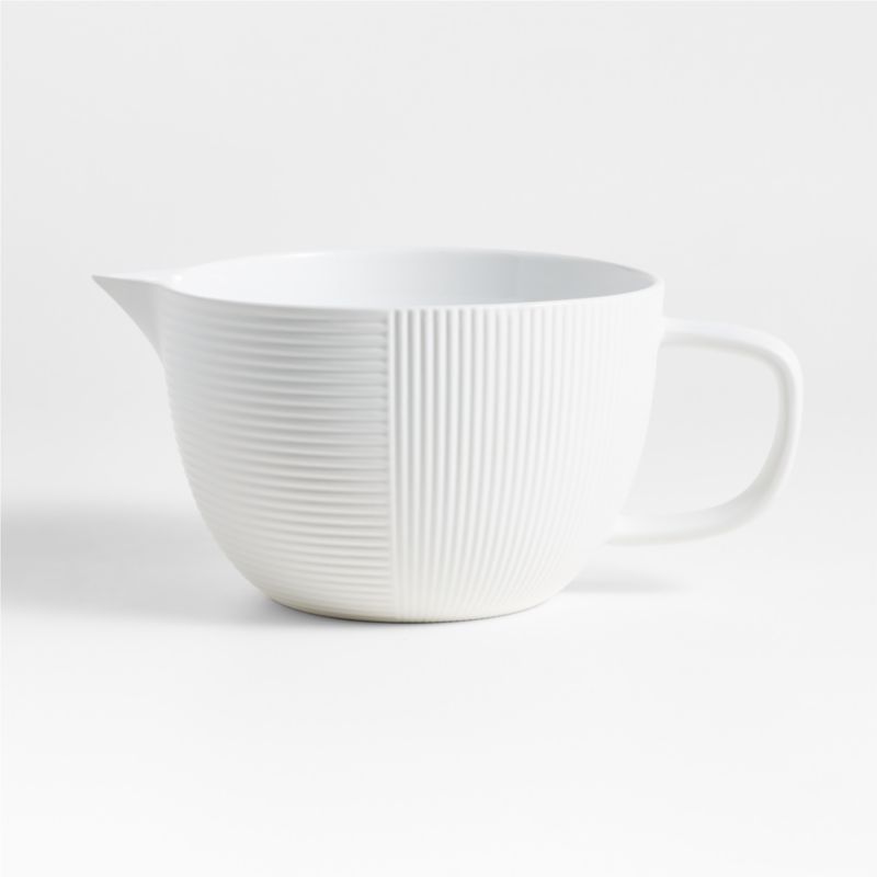 Hanno White Ceramic Batter Bowl