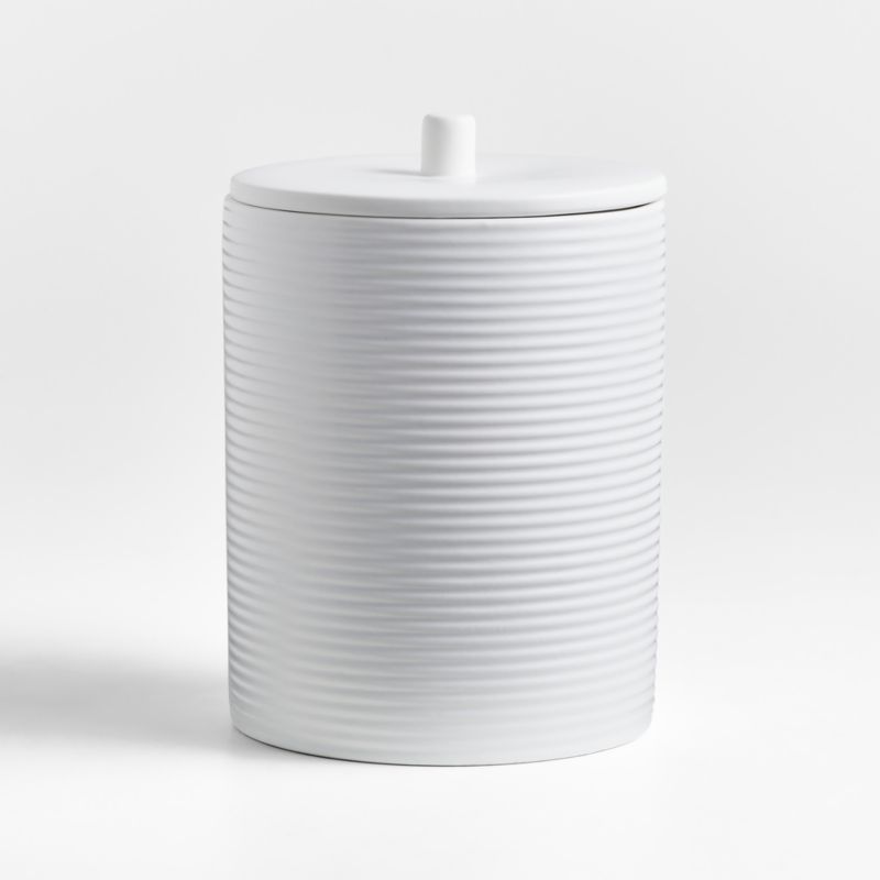 Hanno Large Textured Ceramic Canister - image 5 of 8