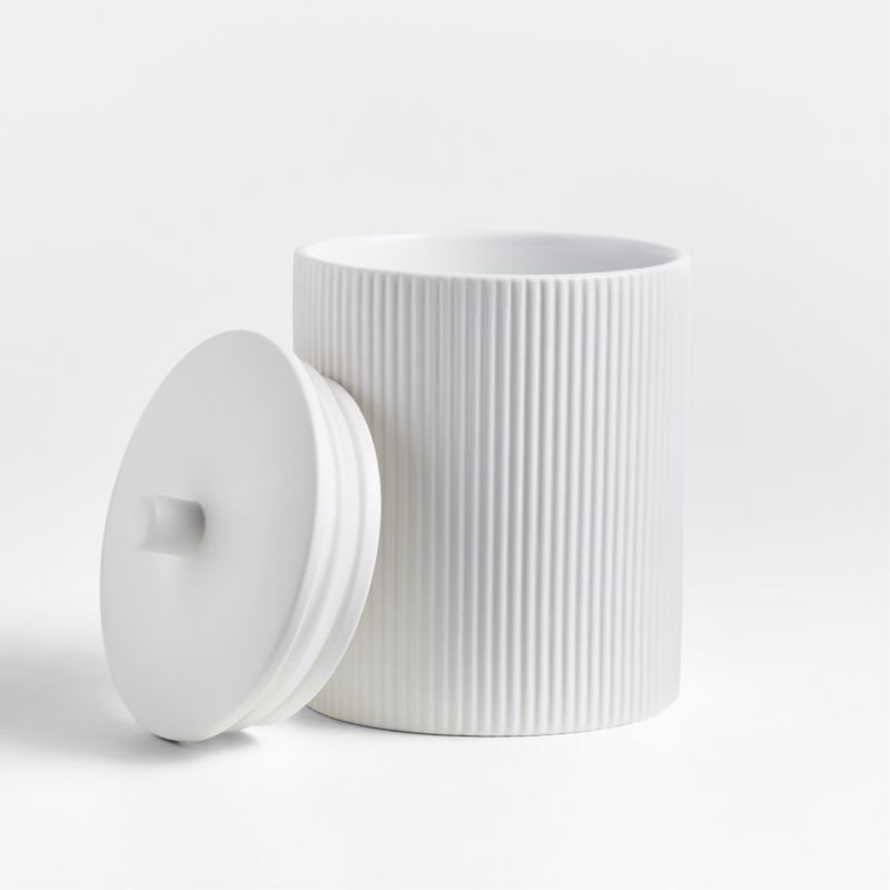 Hanno Medium Textured Ceramic Canister - image 6 of 7