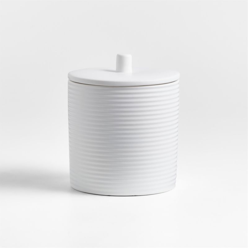 Hanno Small Textured Ceramic Canister - image 6 of 7