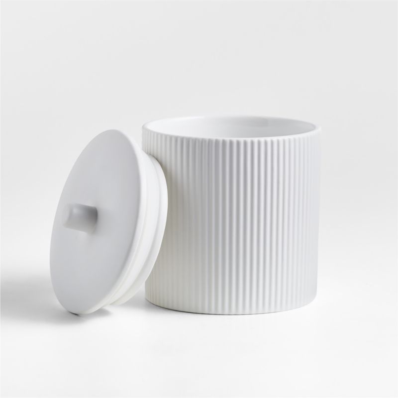 Hanno Small Textured Ceramic Canister - image 5 of 7