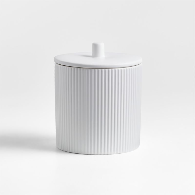 Hanno Small Textured Ceramic Canister - image 0 of 7