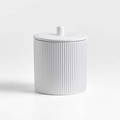 Hanno Small Textured Ceramic Canister