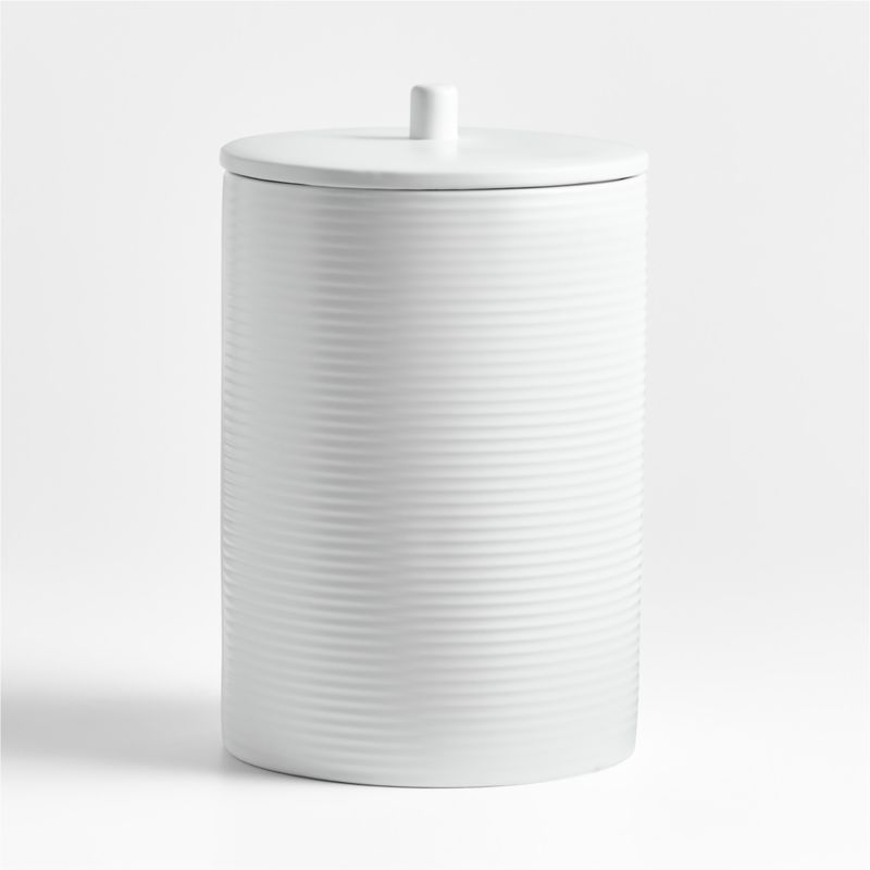 Hanno Extra-Large Textured Ceramic Canister - image 5 of 8