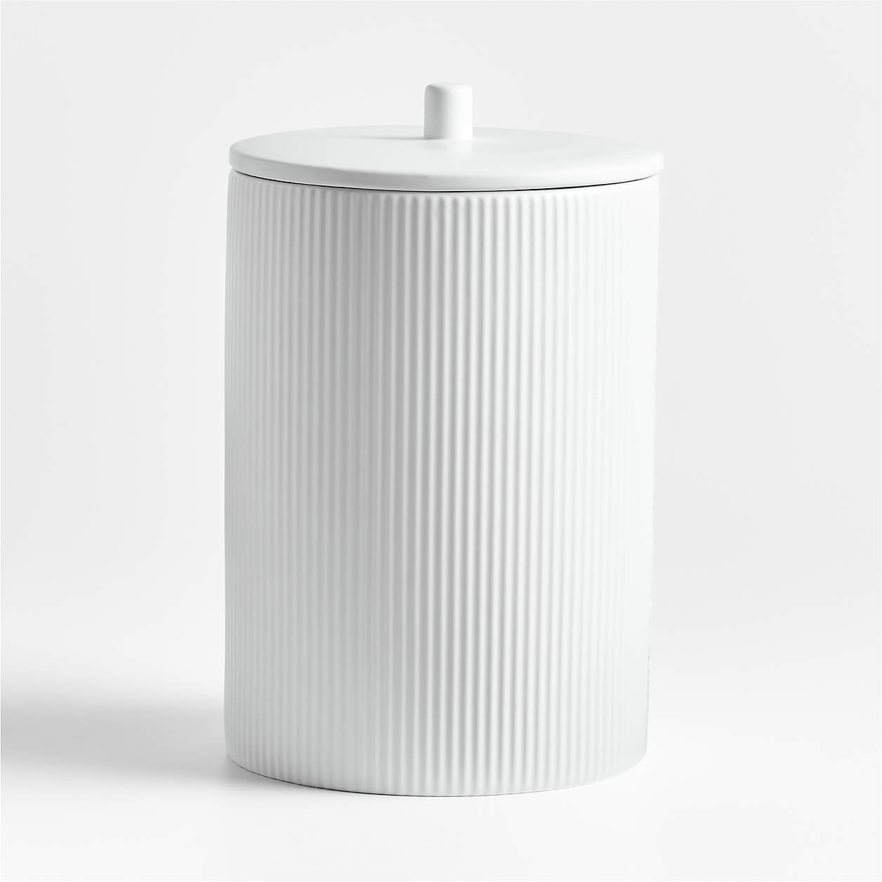 Hanno ExtraLarge Textured Ceramic Canister + Reviews Crate & Barrel