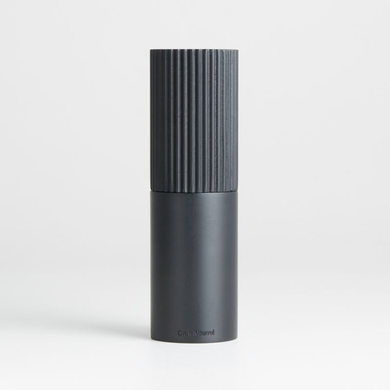 Hanno Black Fluted Ebonized Wooden Pepper Mill Grinder + Reviews