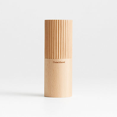 View Hanno Fluted Natural Wood Pepper Shaker details