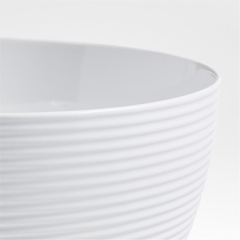 Hanno White Ceramic Mixing Bowls, Set of 3