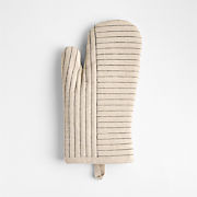 Hanno Natural Embroidered Organic Cotton Oven Mitt