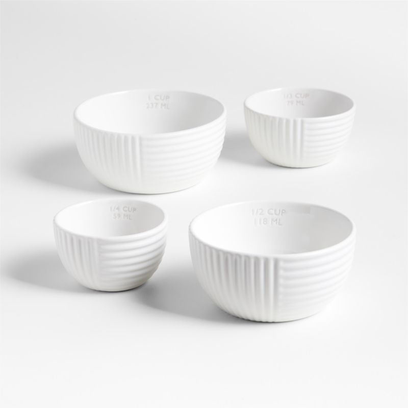 Hanno White Ceramic Measuring Cups - image 1 of 4