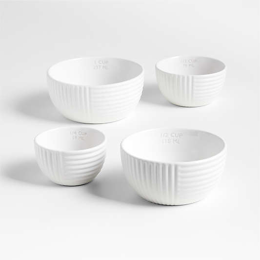 Hanno White Ceramic Measuring Cups