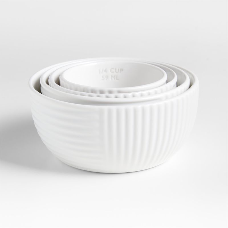 Hanno White Ceramic Measuring Cups - image 0 of 4