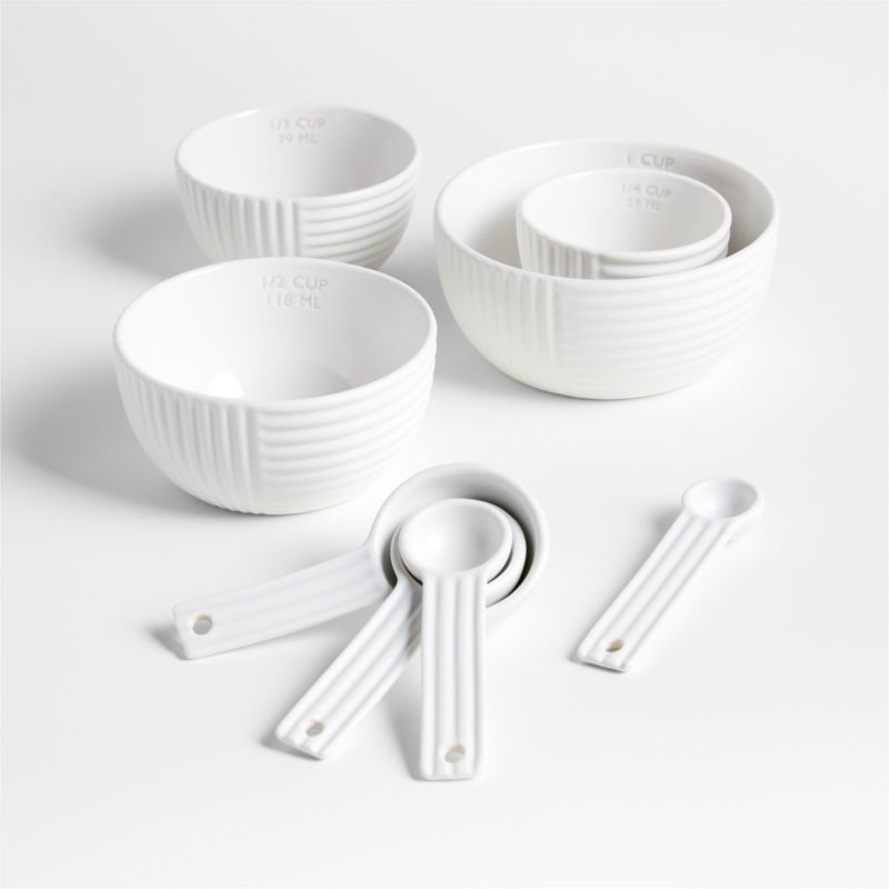 Hanno White Ceramic Measuring Cups - image 3 of 4