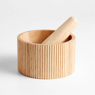 View Hanno Wood Mortar and Pestle details