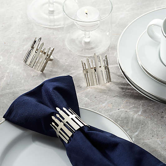 Hanukkah Candles Napkin Ring