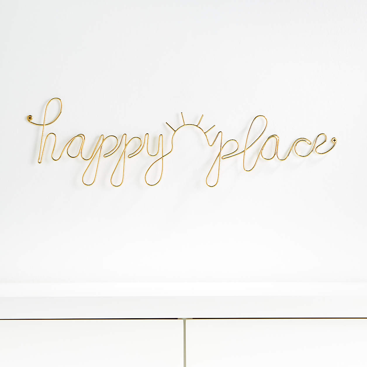 Happy Place Wire Wall Decor