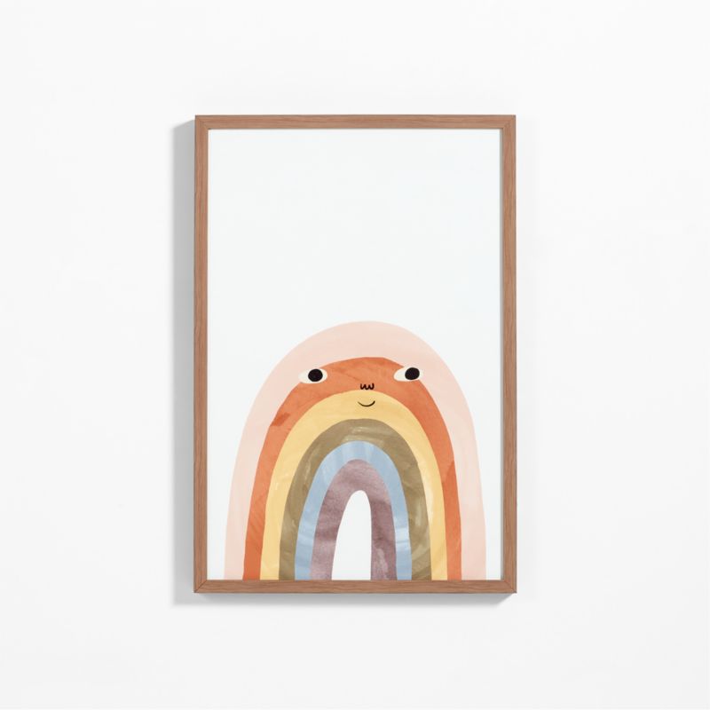 Happy Rainbow Large Framed Wall Art Print - image 0 of 10