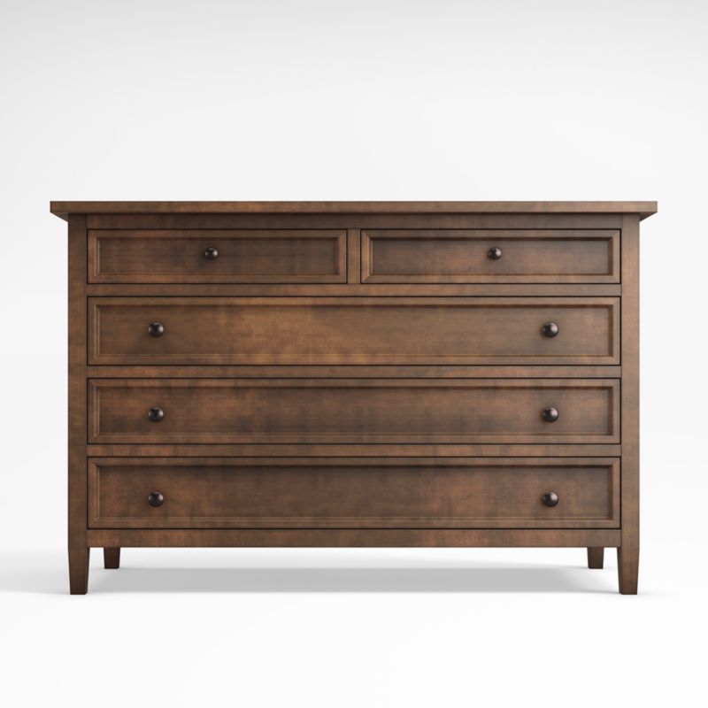 Harbor Nero Noce 5-Drawer Dresser + Reviews | Crate & Barrel