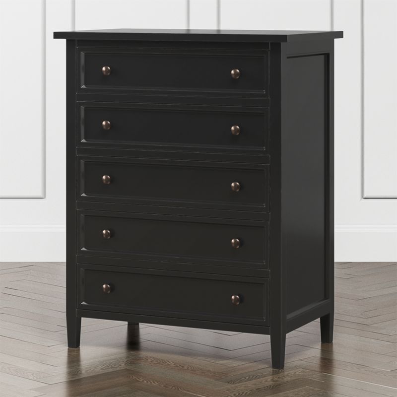 Harbor Bruno Black 5-Drawer Chest