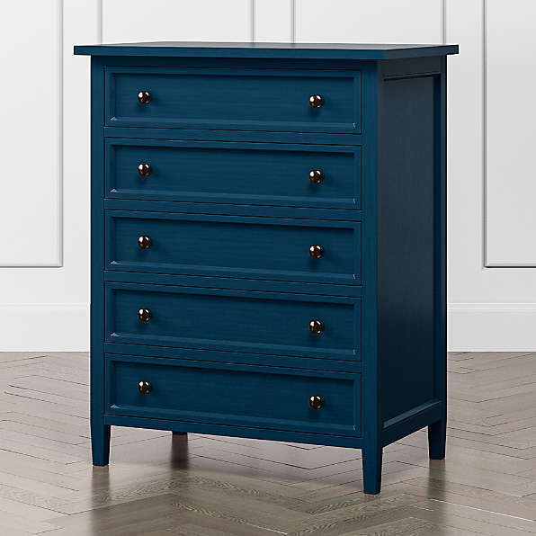 Blue Dressers Crate Barrel, Navy Blue Dresser Set