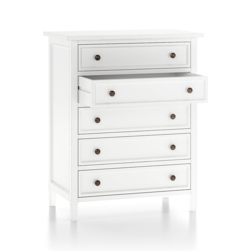 Harbor White 5-Drawer Chest