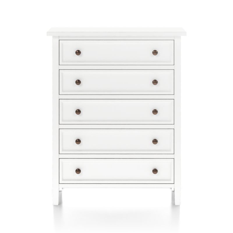 Harbor White 5-Drawer Chest