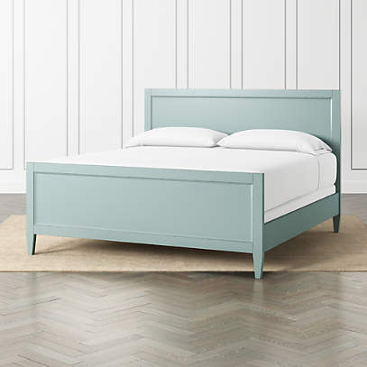 Harbor Blue Grey King Bed Crate Barrel Harbor Blue Grey King Bed Crate Barrel, Crate And Barrel King Bedroom Set