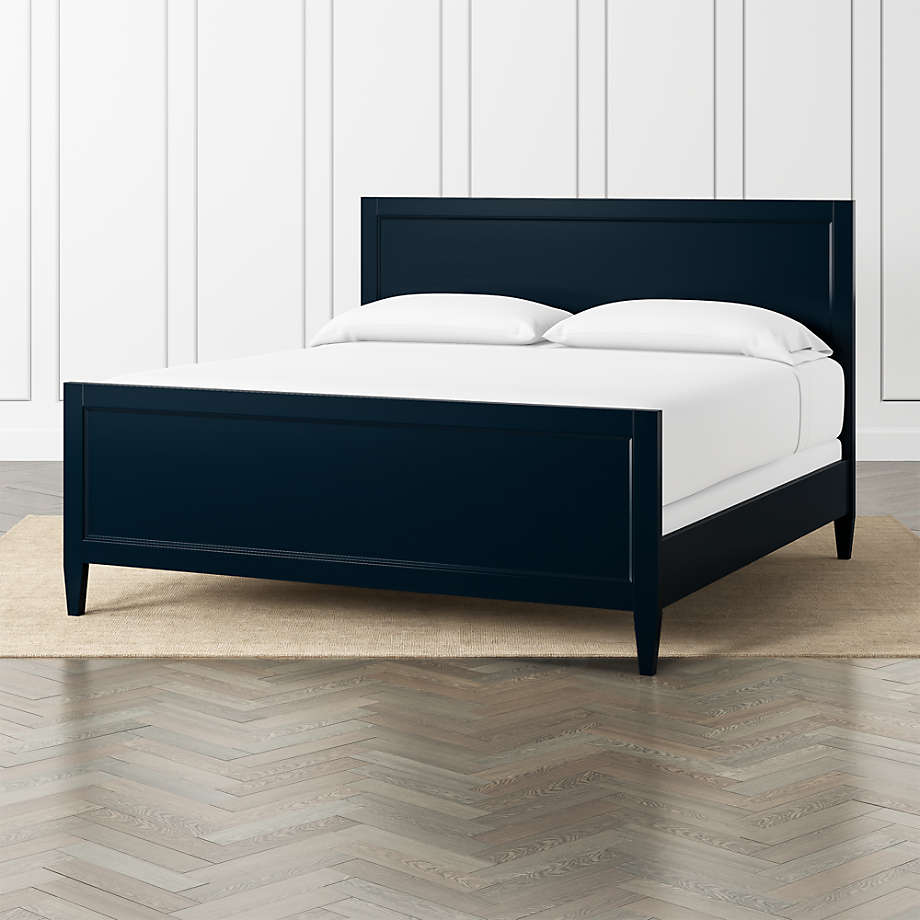 Harbor Indigo King Bed + Reviews Crate & Barrel
