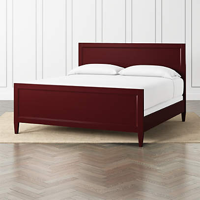 Harbor Red King Bed Crate And Barrel, Crate And Barrel King Size Bed