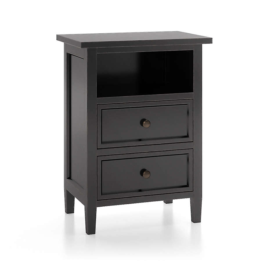 Crate and deals barrel black nightstand