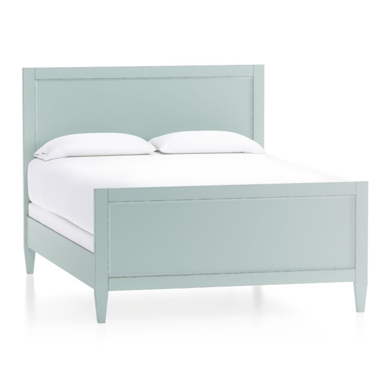 Harbor Blue Grey Queen Bed