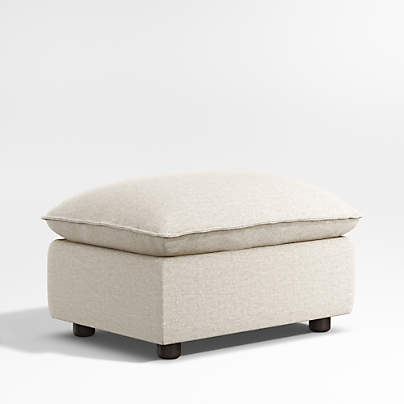 Harbour Natural Flange Nursery Storage Ottoman