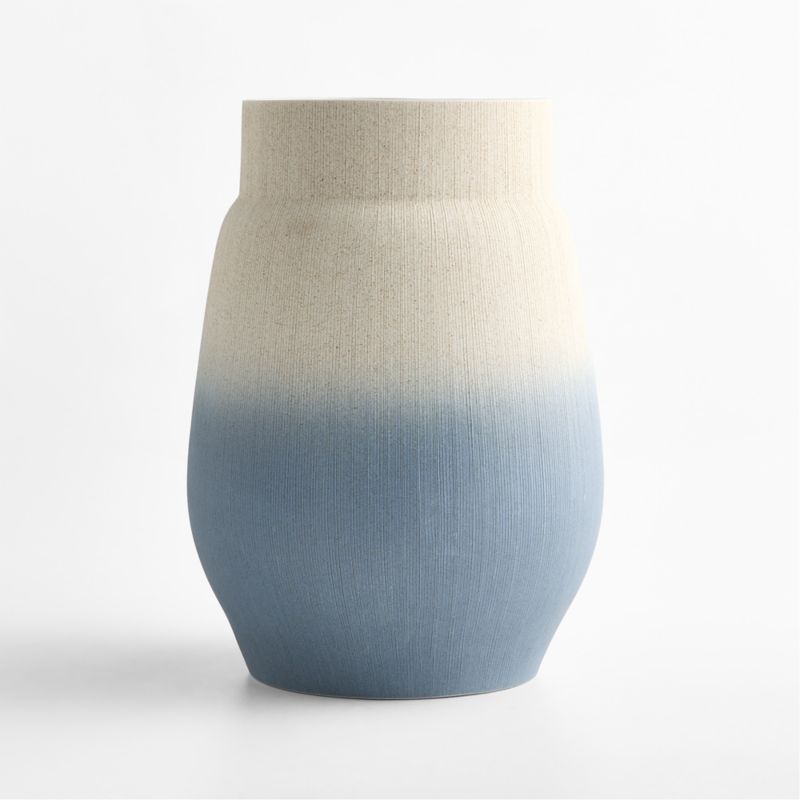 Harbour Large Blue Ombre Porcelain 13" Vase - image 3 of 4