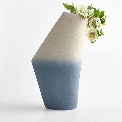 View Harbour Extra Large Blue Ombre 18" Vase details