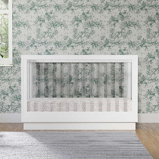 Babyletto Harlow White Acrylic 3-in-1 Convertible Crib