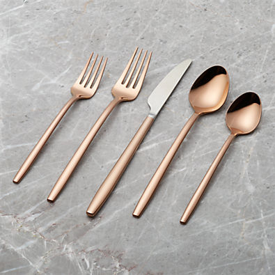 View Harper 20-Piece Copper Flatware Set details