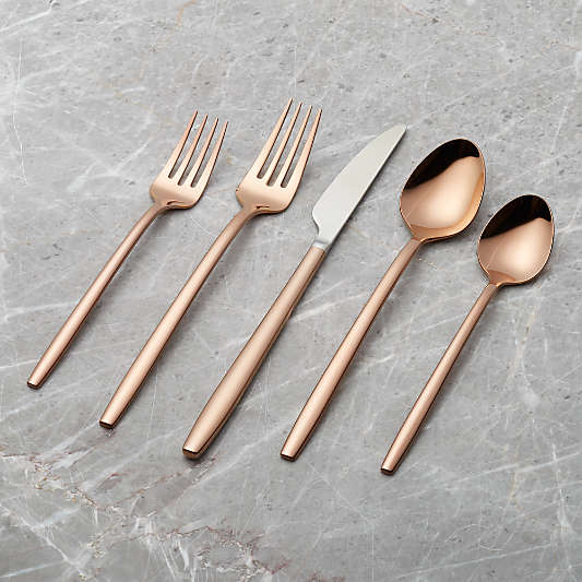 Harper 5-Piece Copper Flatware Set